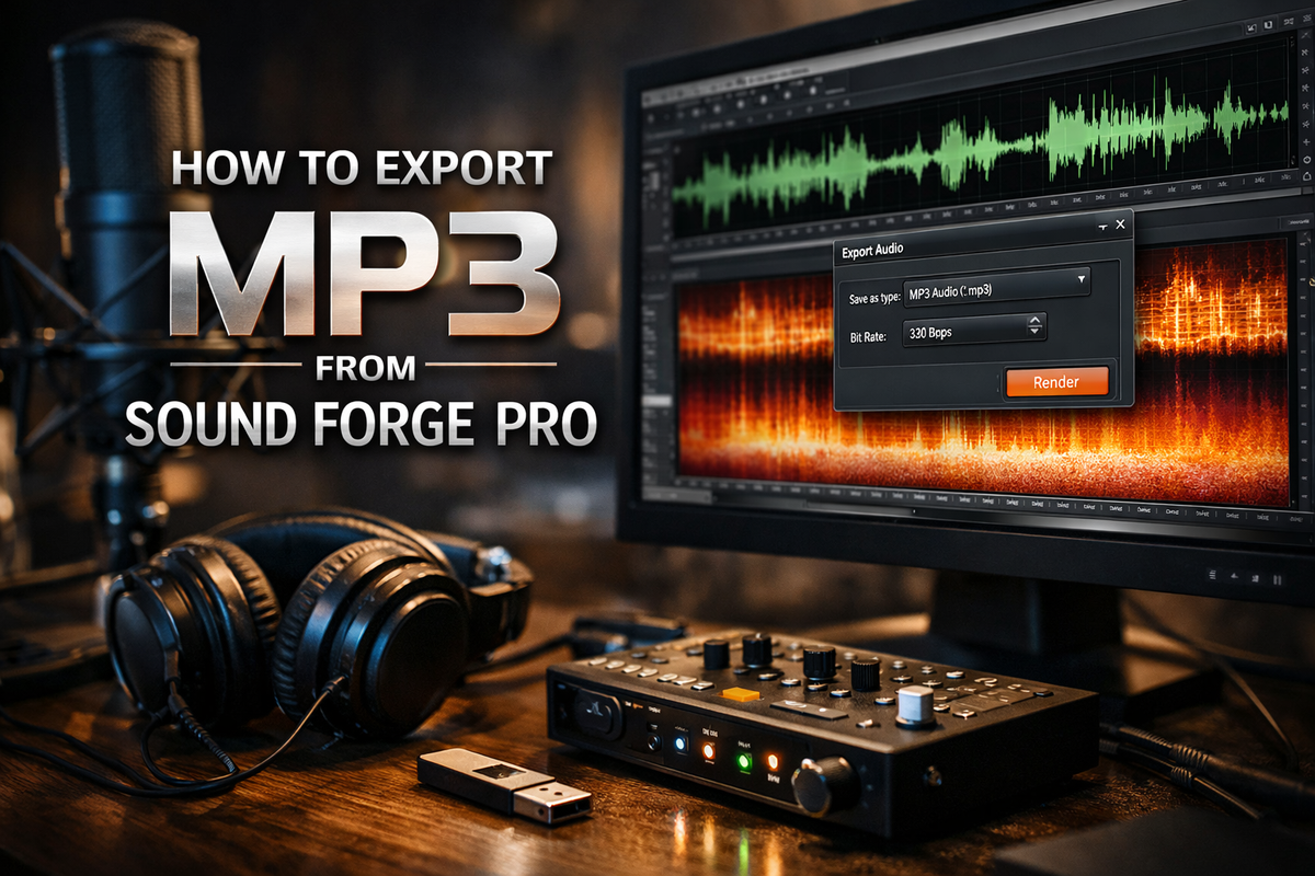 How to Export MP3 from Sound Forge Pro