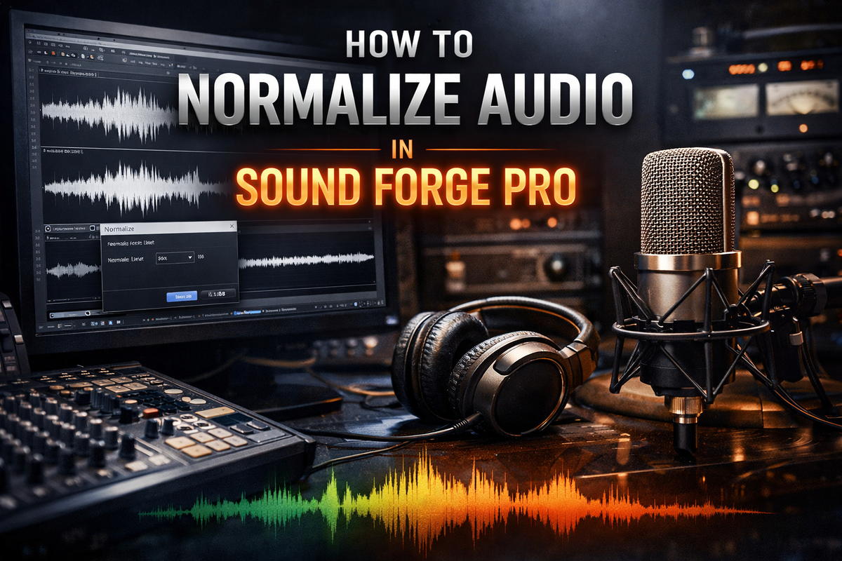 How to Normalize Audio in Sound Forge Pro