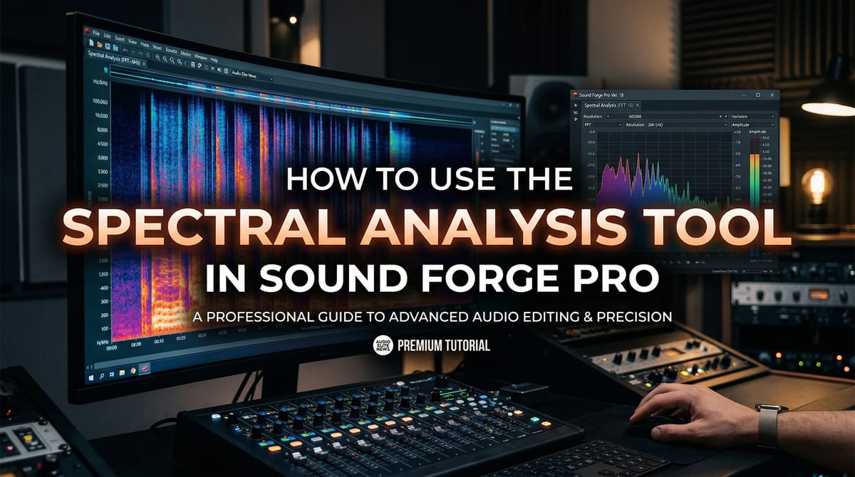 How to Use the Spectral Analysis Tool in Sound Forge Pro