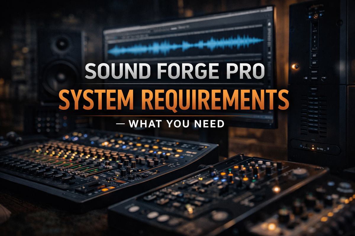 Sound Forge Pro System Requirements — What You Need